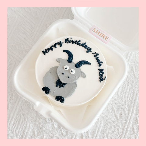 Mini Bento hình động vật dễ thương - Bánh kem bơ mini hộp bã mía