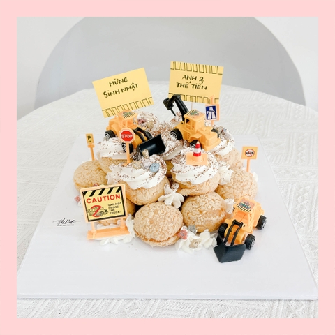 Su kem giòn sinh nhật cho bé - Choux creme trang trí phụ kiện