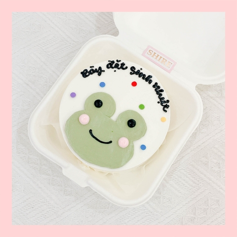 Mini Bento hình động vật dễ thương - Bánh kem bơ mini hộp bã mía