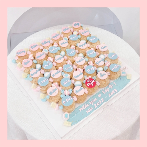 Su kem giòn xếp vuông - Choux creme