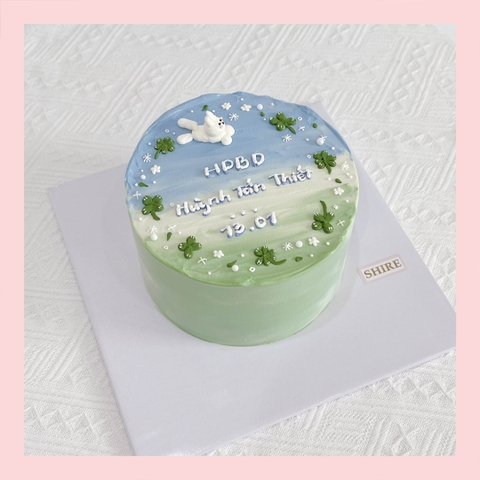 Bánh kem phong cảnh style Hàn - Bánh kem sinh nhật