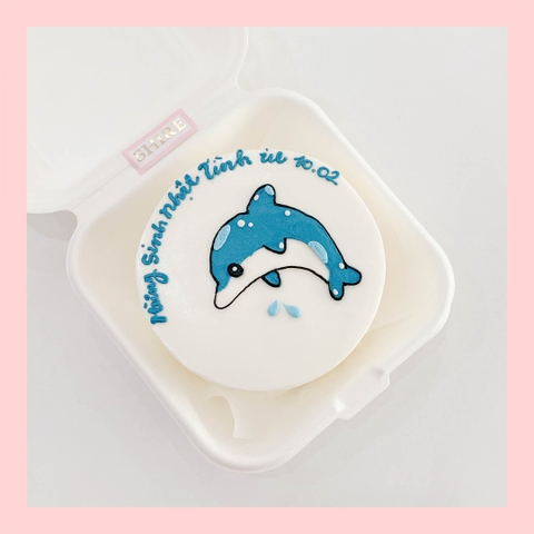 Mini Bento hình động vật biển dễ thương - Bánh kem bơ mini hộp bã mía