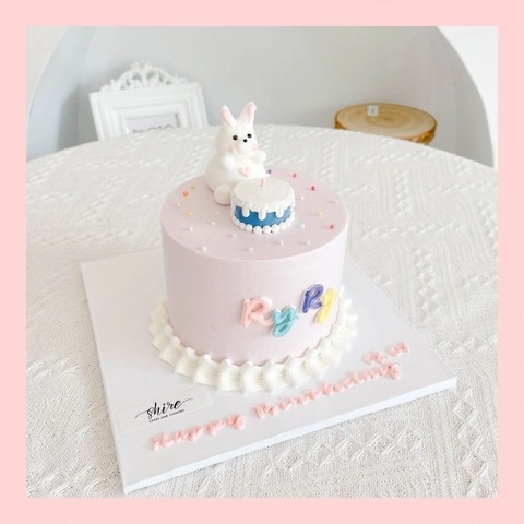 Bánh mini bơm thú 3D- Bánh kem bơ mini 10-12cm