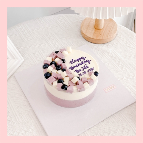 Mousse lạnh việt quất - Bánh kem sinh nhật kiểu âu