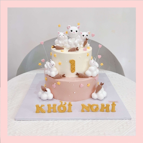 Bánh kem tạo hình con vật 3D cho các bé - Bánh kem fondant