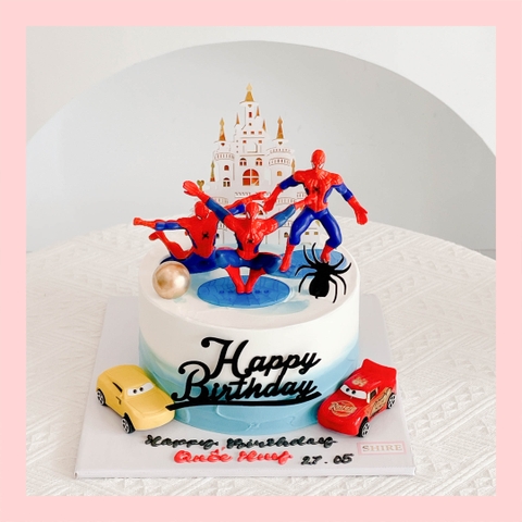 Bánh kem người nhện - Bánh sinh nhật bé trai