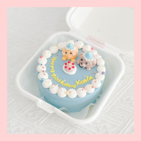 Mini Bento bắt kem 3D - Bánh kem bơ mini hộp bã mía