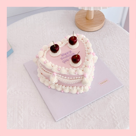 Bánh kem phong cách coquette style nữ tính - Bánh kem sinh nhật cho nữ