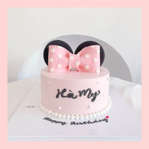Bánh kem tạo hình nơ 3D xinh xắn cho bé gái - Bánh kem fondant