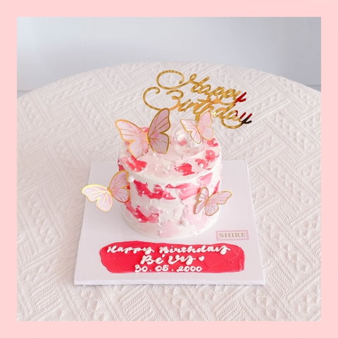 Bánh mini phụ kiện hiện đại - Bánh kem bơ mini 10-12cm