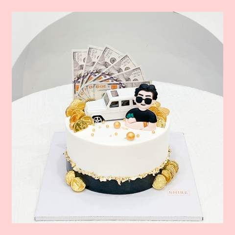 Bánh kem trang trí xe hơi - Bánh kem sinh nhật cho nam