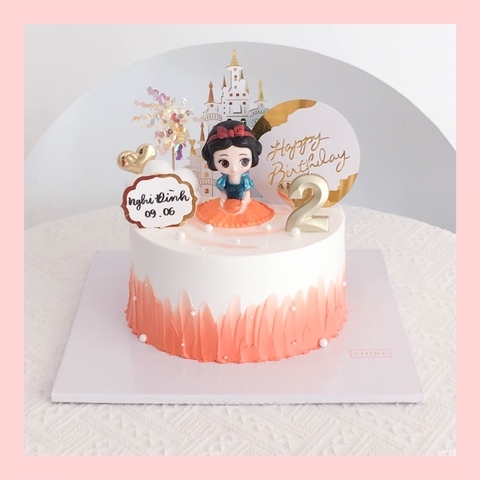Bánh kem Bạch Tuyết Snow White - Bánh sinh nhật công chúa Disney
