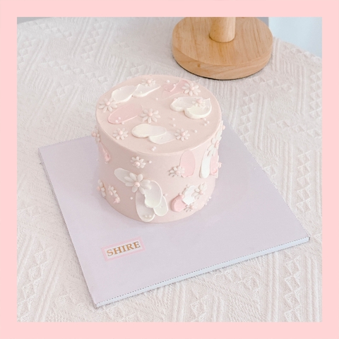 Bánh mini trang trí hoa - Bánh kem bơ mini 10-12cm