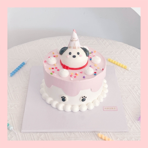 Bánh bơm thú hình con thỏ/con nhím/con cừu/capybara 3D dễ thương - Bánh sinh nhật trẻ em