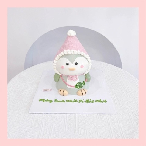 Bánh tạo hình con chuột/chim cánh cụt/con cừu/con vịt 3D - Bánh sinh nhật trẻ em