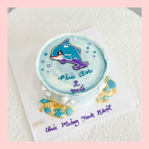 Bánh vẽ hình các con vật dễ thương - Bánh sinh nhật trẻ em