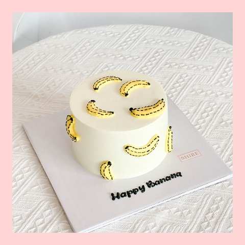 Bánh mini vẽ hình funny bựa - Bánh kem bơ mini 10-12cm