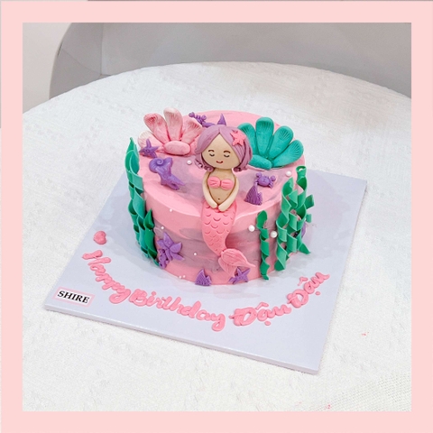 Bánh kem tạo hình em bé gái 3D xinh xắn cho bé gái - Bánh kem fondant