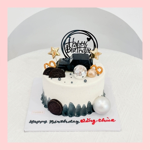 Bánh kem trang trí xe hơi - Bánh kem sinh nhật cho nam