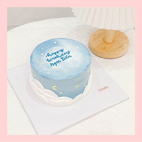 Bánh kem vẽ màu pastel style Hàn - Bánh kem sinh nhật