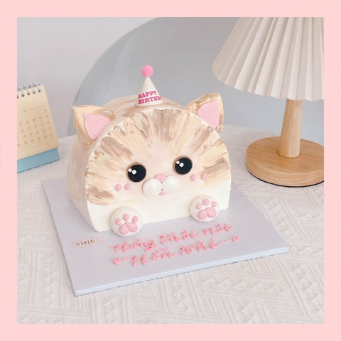 Bánh kem tạo hình con mèo/ con chó 3D cho các bé - Bánh kem sinh nhật