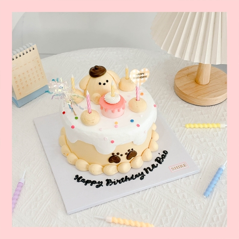 Bánh bơm thú hình con chó/con mèo/con khỉ/con chuột/con bò 3D dễ thương - Bánh sinh nhật trẻ em