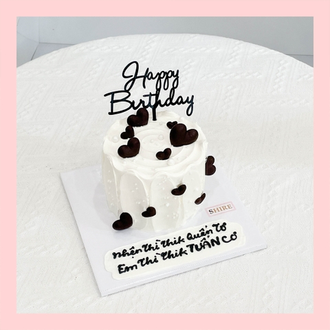 Bánh mini tình yêu/trái tim  - Bánh kem bơ mini 10-12cm