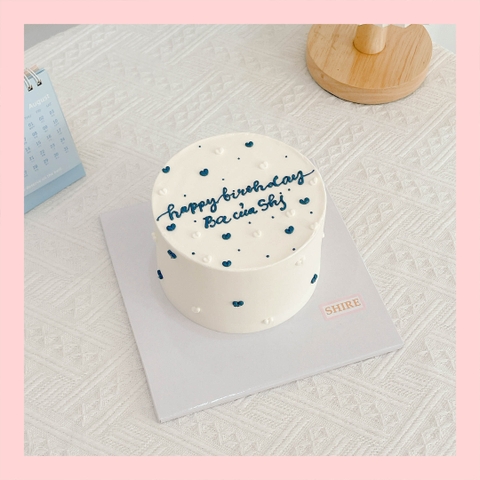 Bánh mini tình yêu/trái tim  - Bánh kem bơ mini 10-12cm