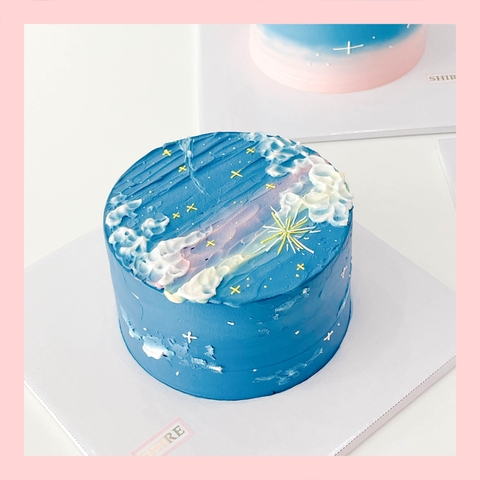 Bánh kem vẽ màu pastel style Hàn - Bánh kem sinh nhật