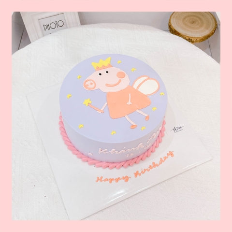 Bánh vẽ hình Totoro/ chó Snoopy/ heo Peppa/ mèo Cinnamoroll/ thỏ hồng/ BT21 dễ thương - Bánh sinh nhật trẻ em