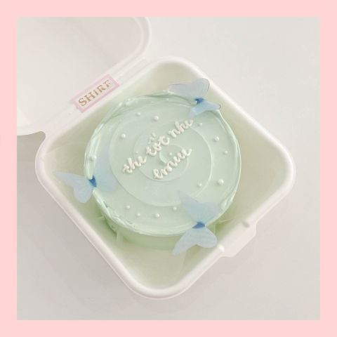 Mini Bento nhiều chủ đề - Bánh kem bơ mini hộp bã mía