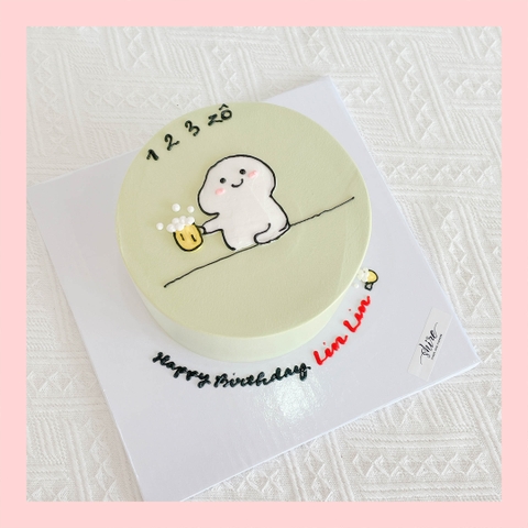 Bánh kem vẽ hình ngộ nghĩnh đáng yêu - Bánh kem sinh nhật