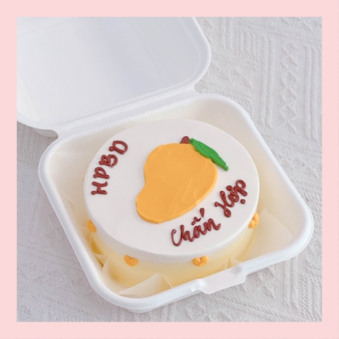 Mini Bento trái cây khác - Bánh kem bơ mini hộp bã mía