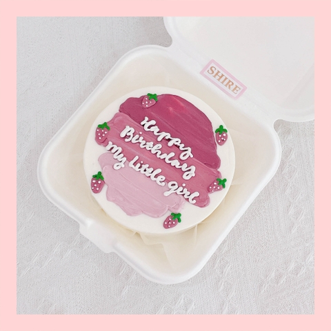 Mini Bento tone màu tím - Bánh kem bơ mini hộp bã mía