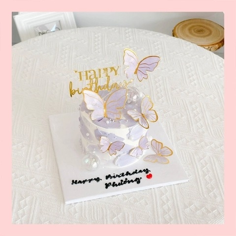 Bánh mini phụ kiện hiện đại - Bánh kem bơ mini 10-12cm