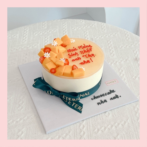 Mousse lạnh xoài - Bánh kem sinh nhật kiểu âu