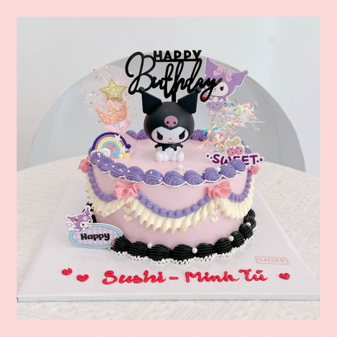 Bánh kem chủ đề nhân vật hoạt hình Sanrio/Labubu/Capybara/Crybaby dễ thương - Bánh sinh nhật trẻ em
