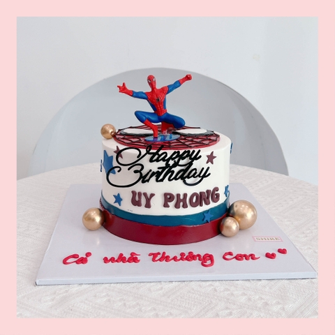 Bánh kem người nhện - Bánh sinh nhật bé trai