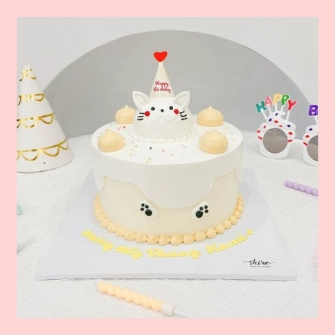 Bánh bơm thú hình con chó/con mèo/con khỉ/con chuột/con bò 3D dễ thương - Bánh sinh nhật trẻ em