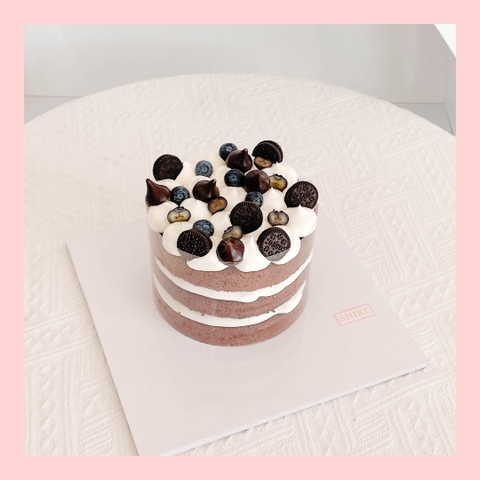 Bánh mini trang trí trái cây - Bánh kem bơ mini 10-12cm