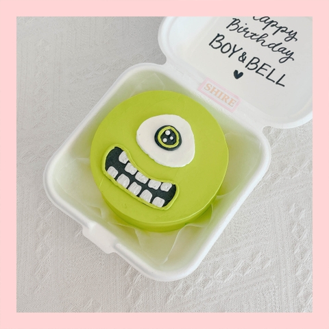 Mini Bento vẽ hình ngộ nghĩnh - Bánh kem bơ mini hộp bã mía