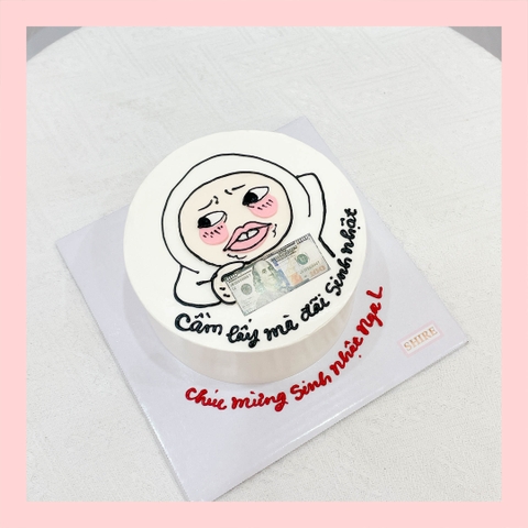 Bánh kem vẽ hình ngộ nghĩnh đáng yêu - Bánh kem sinh nhật