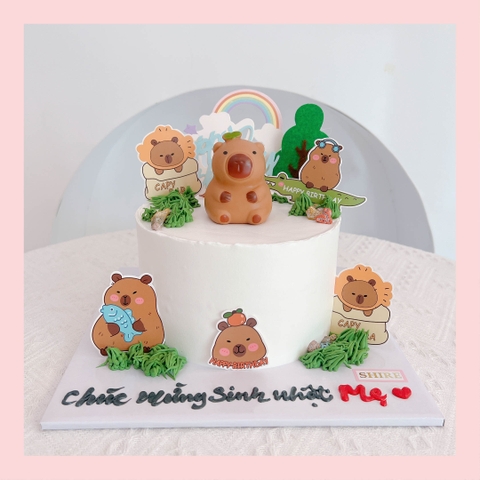 Bánh kem chủ đề nhân vật hoạt hình Sanrio/Labubu/Capybara/Crybaby dễ thương - Bánh sinh nhật trẻ em