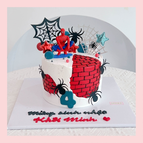 Bánh kem người nhện - Bánh sinh nhật bé trai