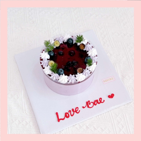 Mousse lạnh việt quất - Bánh kem sinh nhật kiểu âu