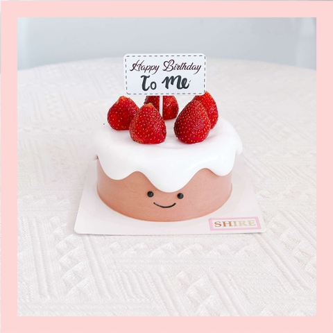 Mini Bento dâu tây - Bánh kem bơ mini hộp bã mía