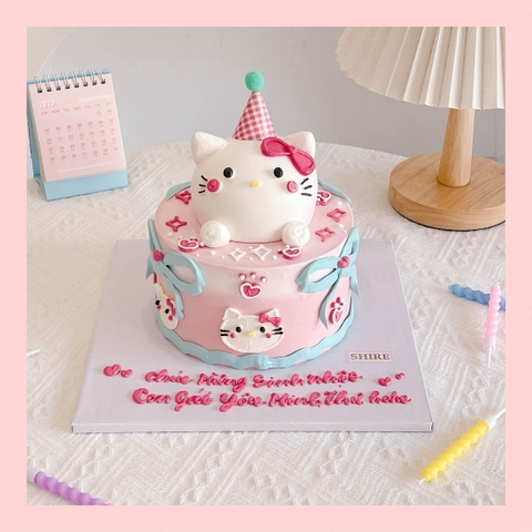 Bánh kem chủ đề nhân vật hoạt hình Sanrio/Labubu/Capybara/Crybaby dễ thương - Bánh sinh nhật trẻ em