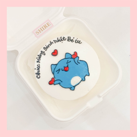 Mini Bento hình mèo dễ thương - Bánh kem bơ mini hộp bã mía