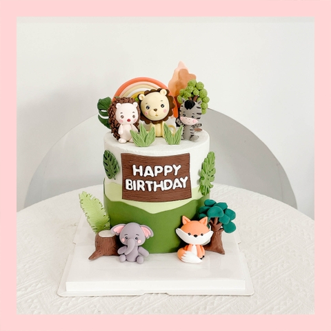 Bánh kem tạo hình con vật 3D cho các bé - Bánh kem fondant