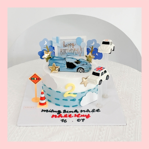 Bánh kem thế giới xe hơi - Bánh sinh nhật bé trai